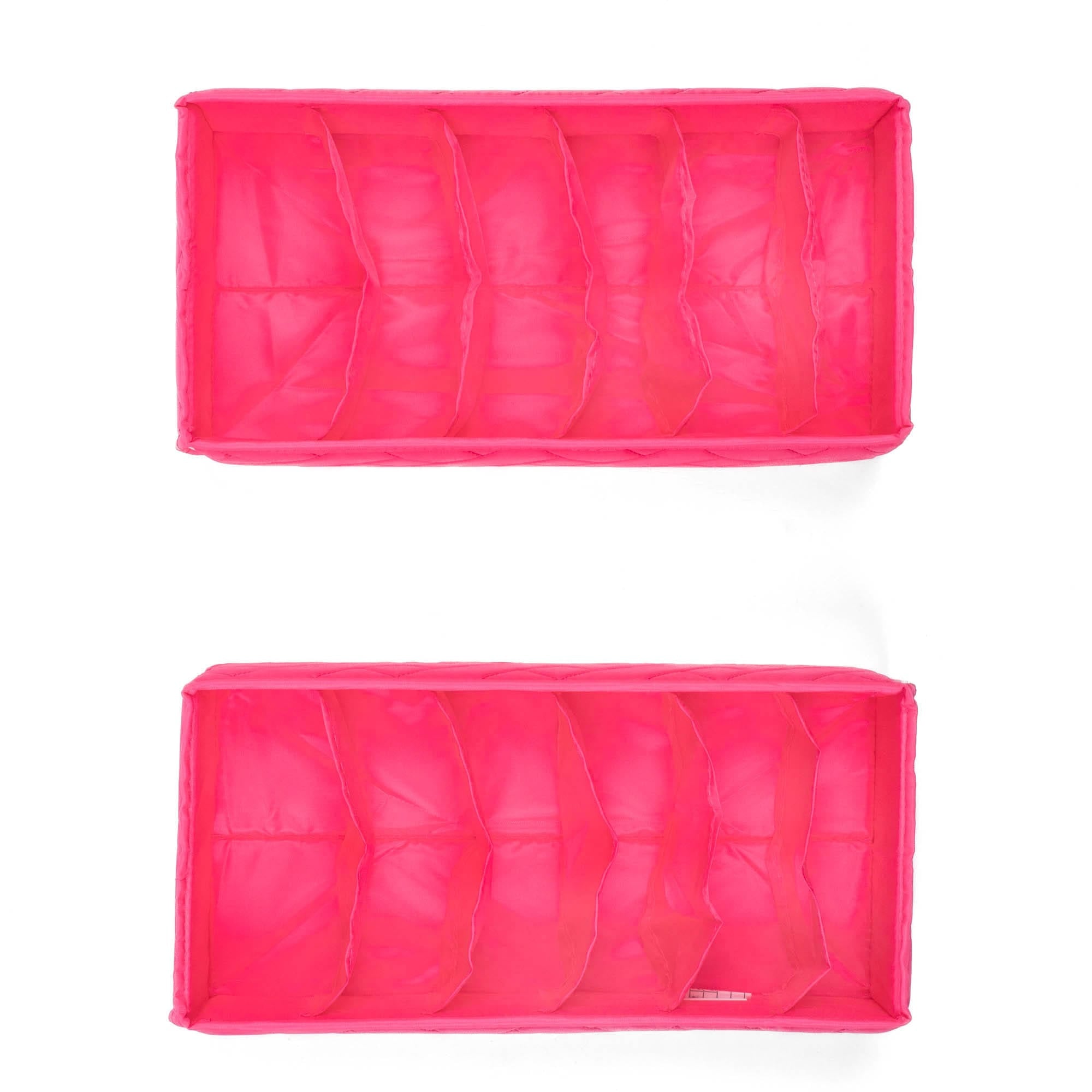 Dolly 2pc 6 Pocket Drawer Organizer - MAGENTA - Dolly2pk_Magenta_05